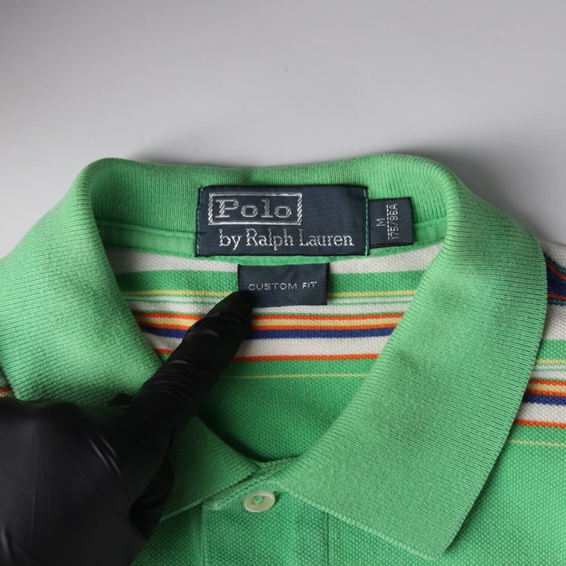 폴로 랄프로렌 멀티 스트라이프 피케 반팔 티셔츠 M 상품이미지5