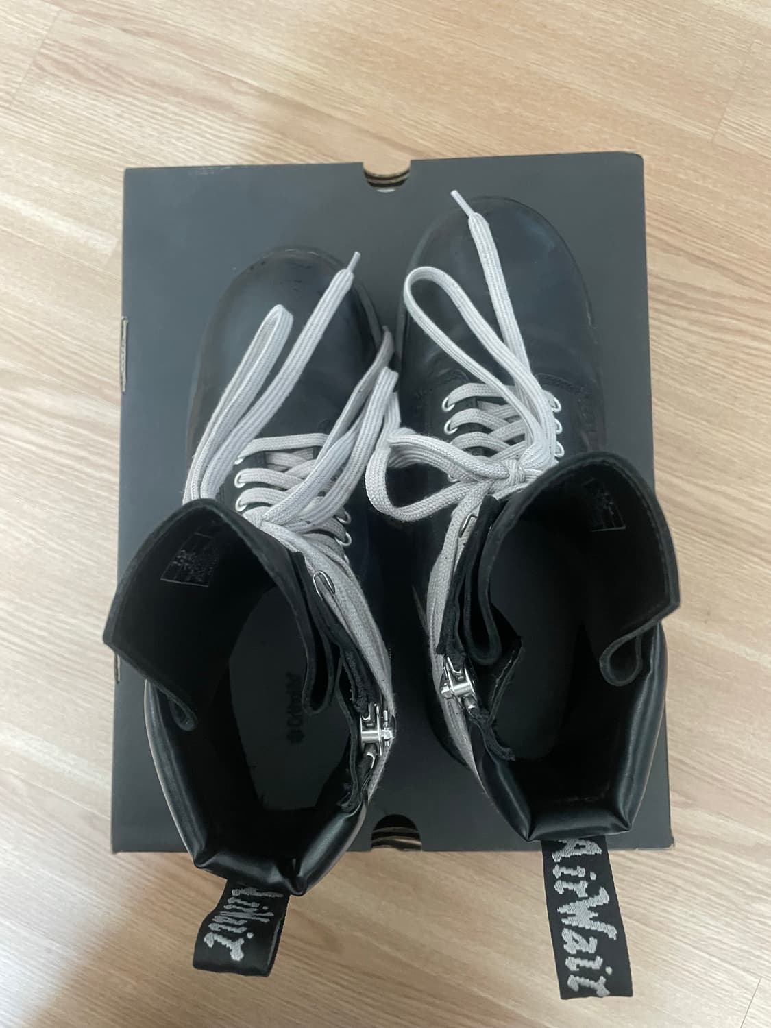 [290] 닥터마틴 릭오웬스 쿼드솔 스틸토 부츠 블랙 상품이미지2