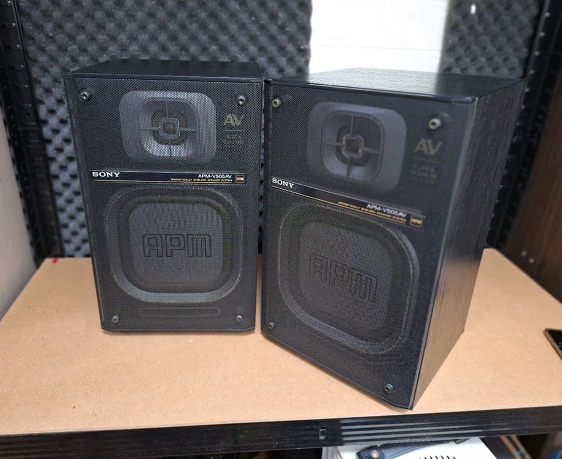 소니 APM-V505AV 평면형 빈티지 스피커 1조 레트로 오디오 앤틱  상품이미지2
