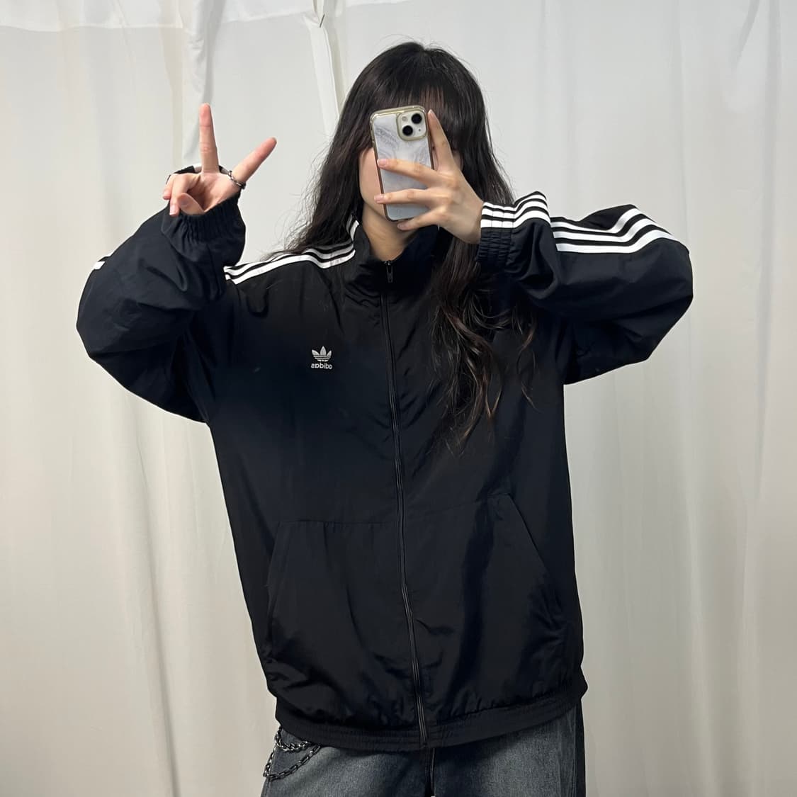 Adidas black locked up windbreak jacket 상품이미지2