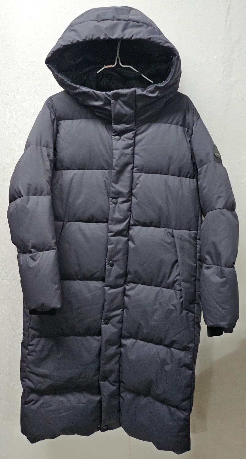 코오롱 구스 후드 롱 패딩 그레이 90 상품이미지1