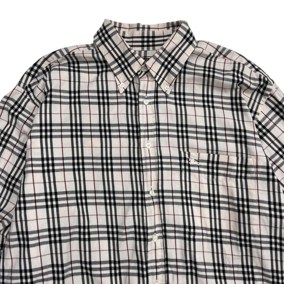 버버리 노바체크 연베이지 셔츠 XL 상품이미지4