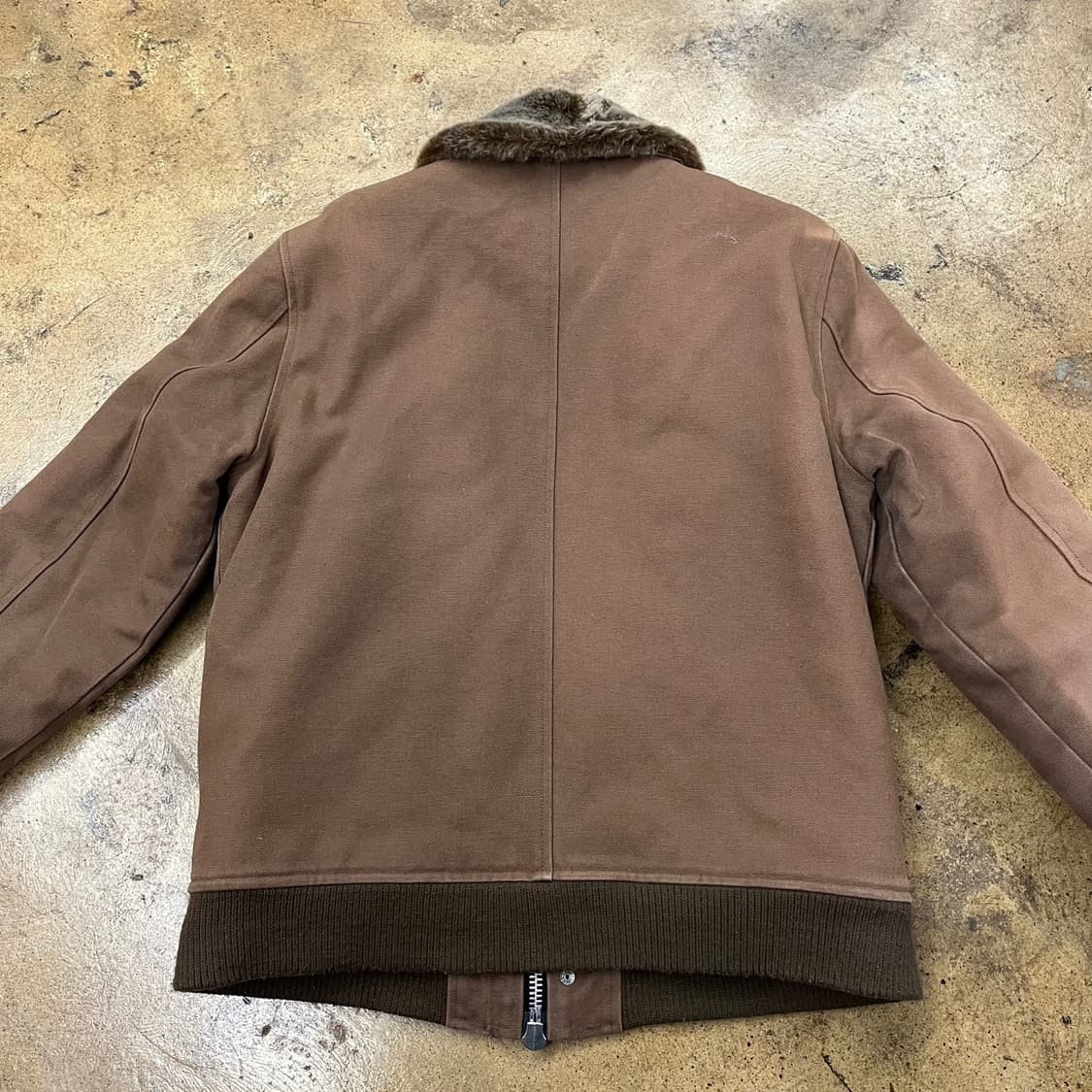 [정품/L] 콰이어티스트 QUIETIST 퍼 칼라 브라운 b14 상품이미지4