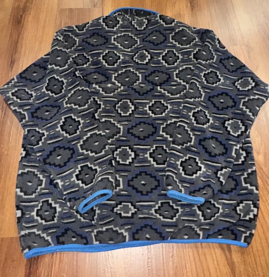 14FW 파타고니아 신칠라 스냅-T 아즈텍 블루/그레이 상품이미지5