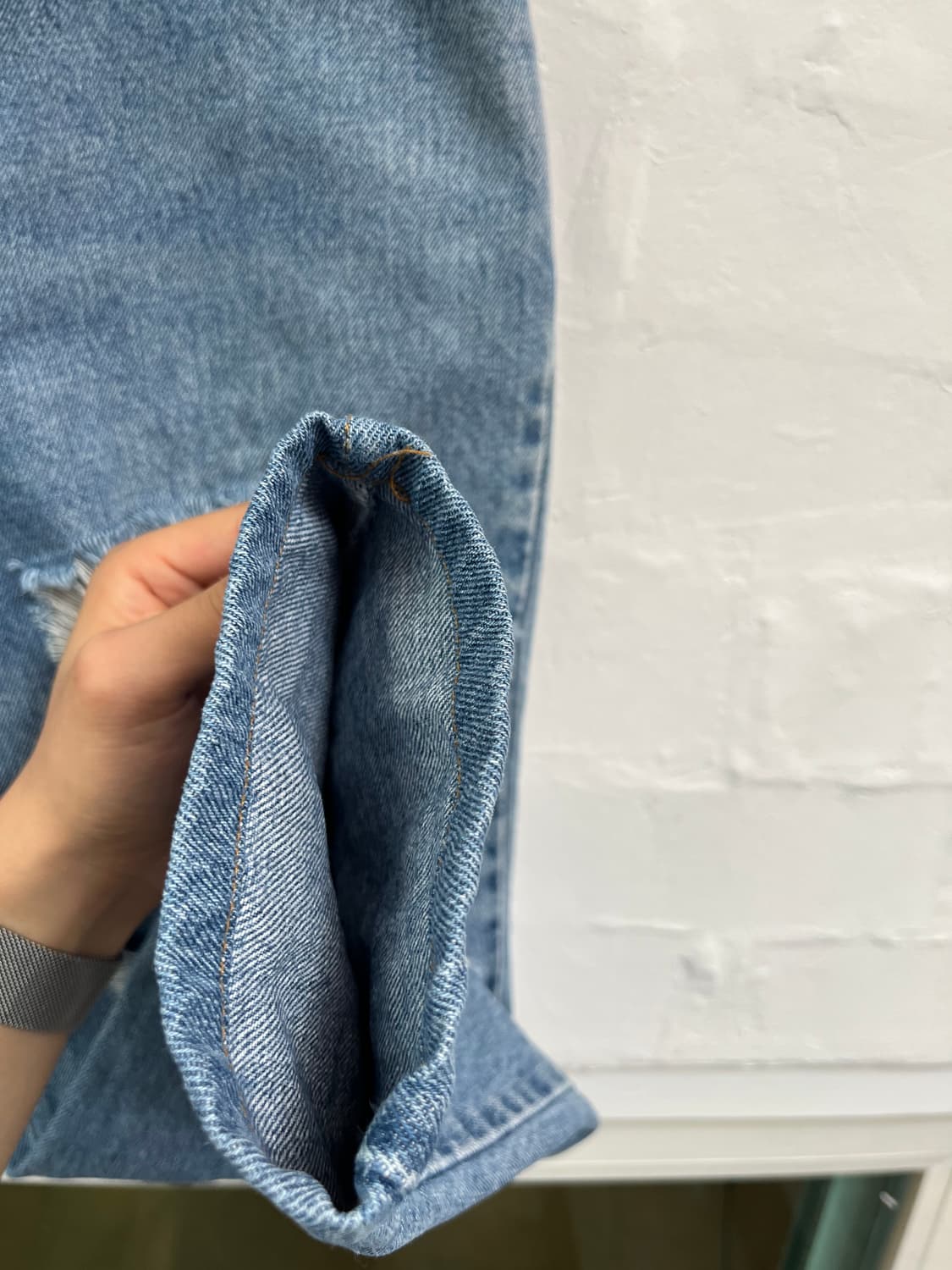 Levis 550 대미지 연청 데님 W31/M 상품이미지4