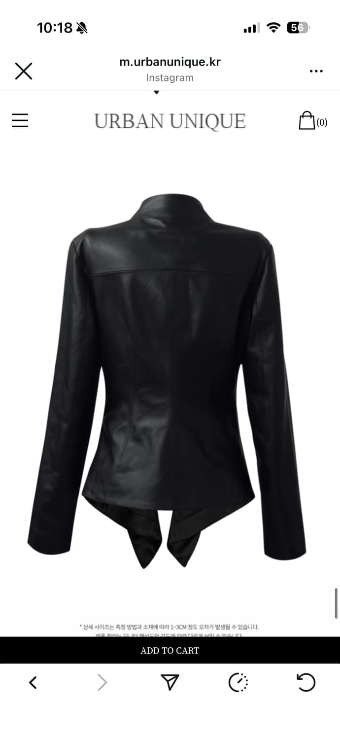 어반유니크 램스킨 레더 자켓 상품이미지2