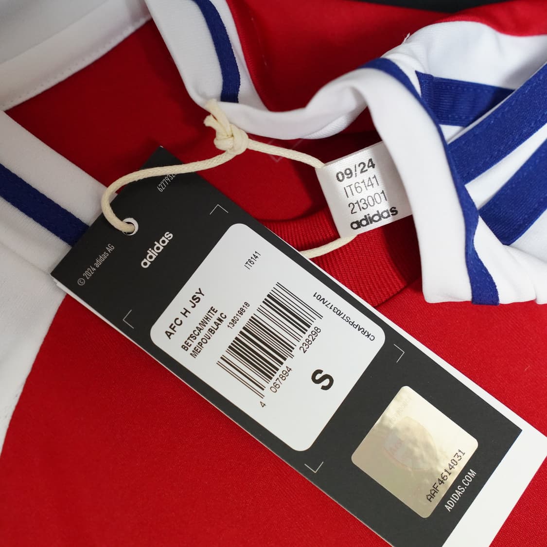 [국내 S] 24/25 아스날 라이스 챔피언스리그 홈 유니폼 상품이미지8