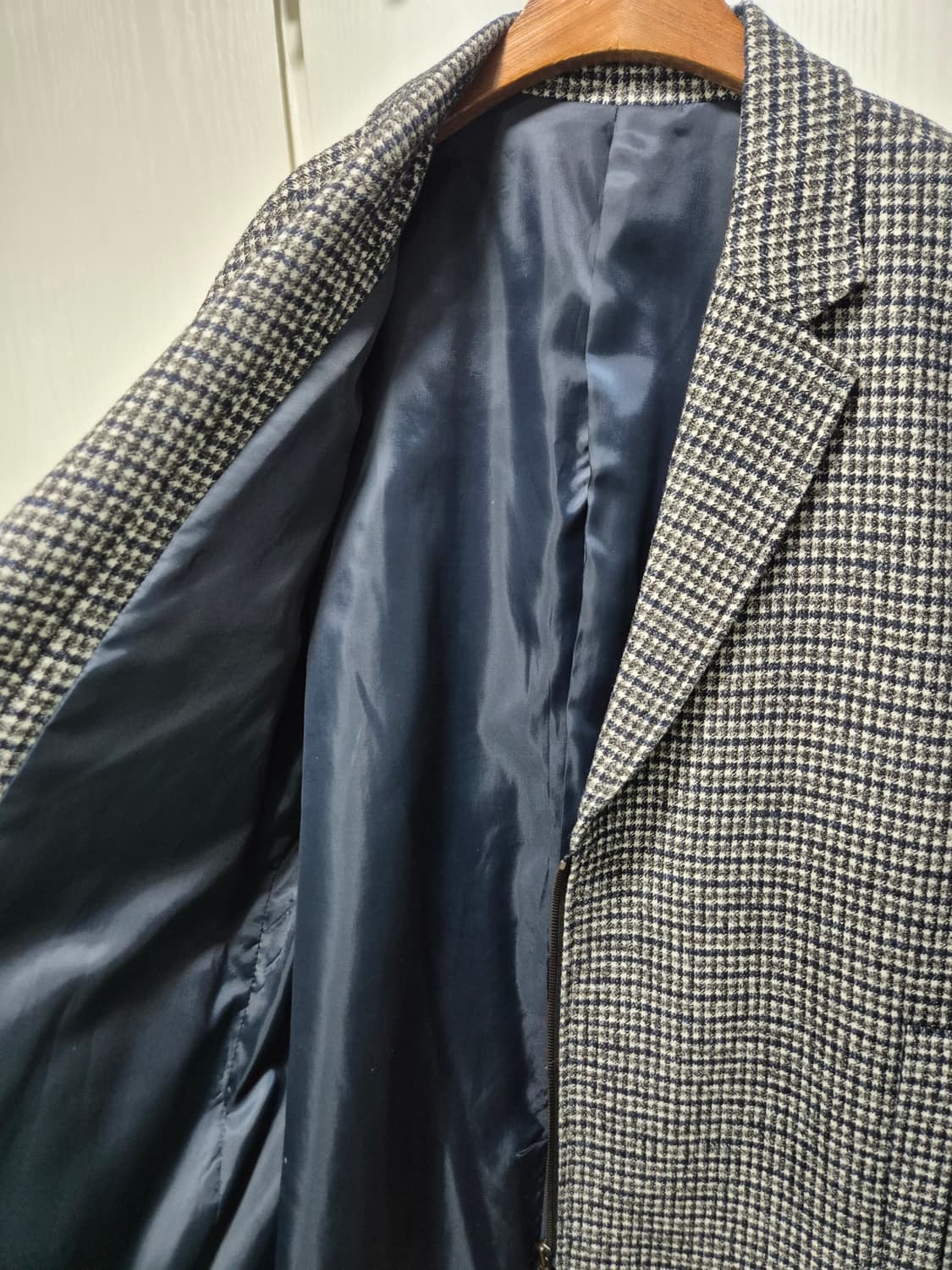 송지오. 체크 롱코트 상품이미지7