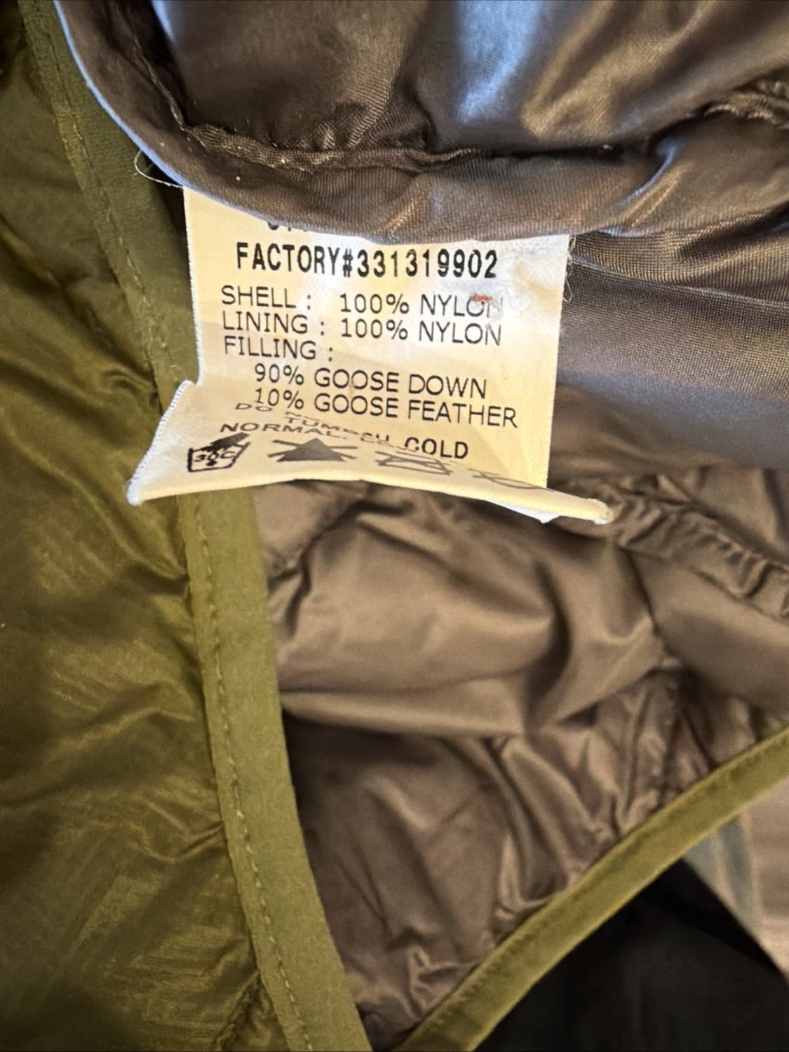 10s 몽벨 U.L. 경량패딩 자켓 카키 상품이미지3