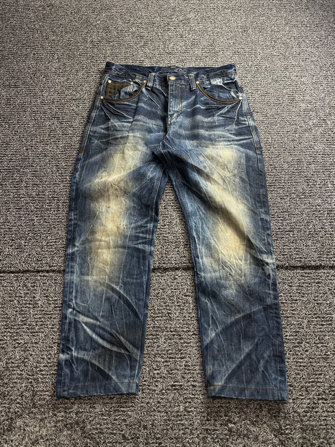 에비수 시그니처 와이드 데저트 워싱 데님 팬츠 2802 상품이미지2