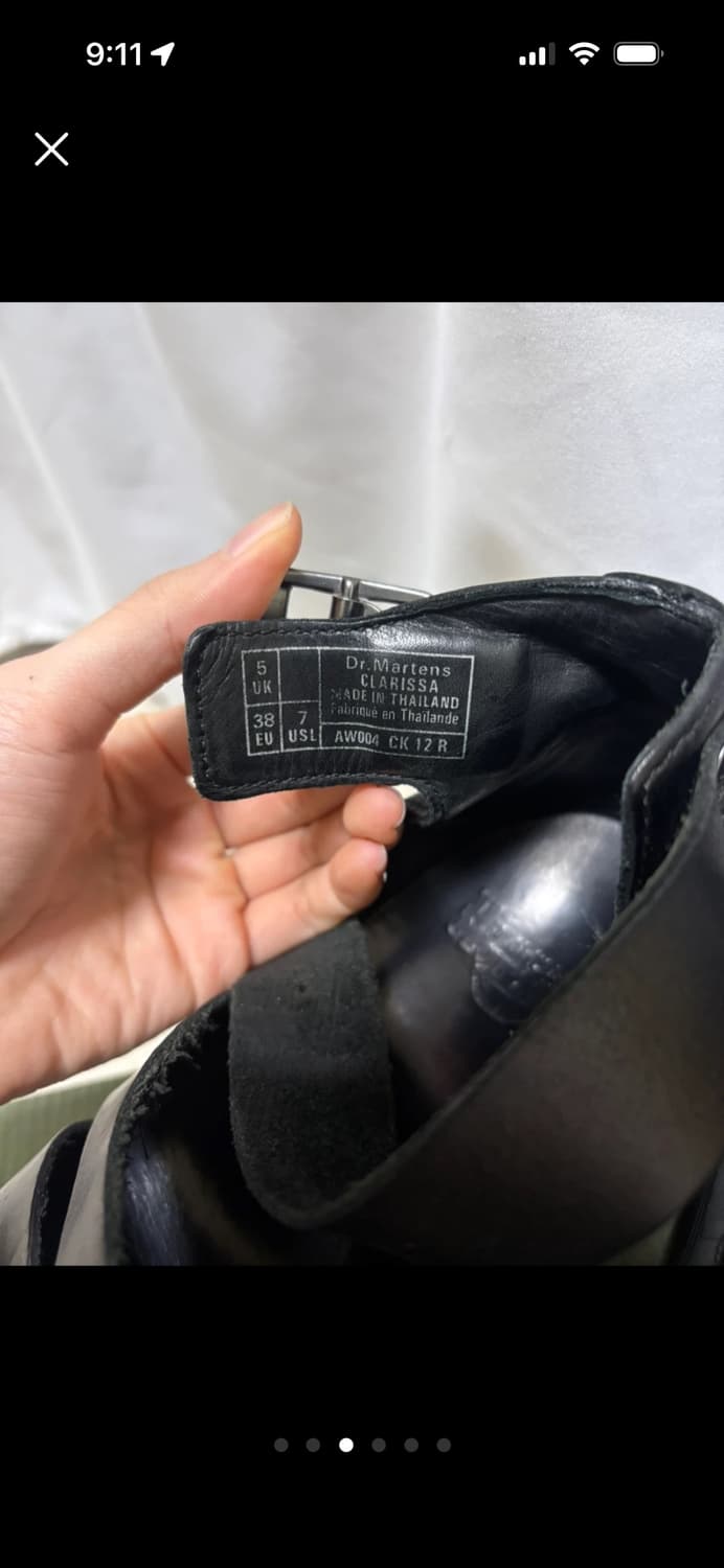 닥터마틴 클라리사 무광 블랙 가죽 샌들 UK5 상품이미지5