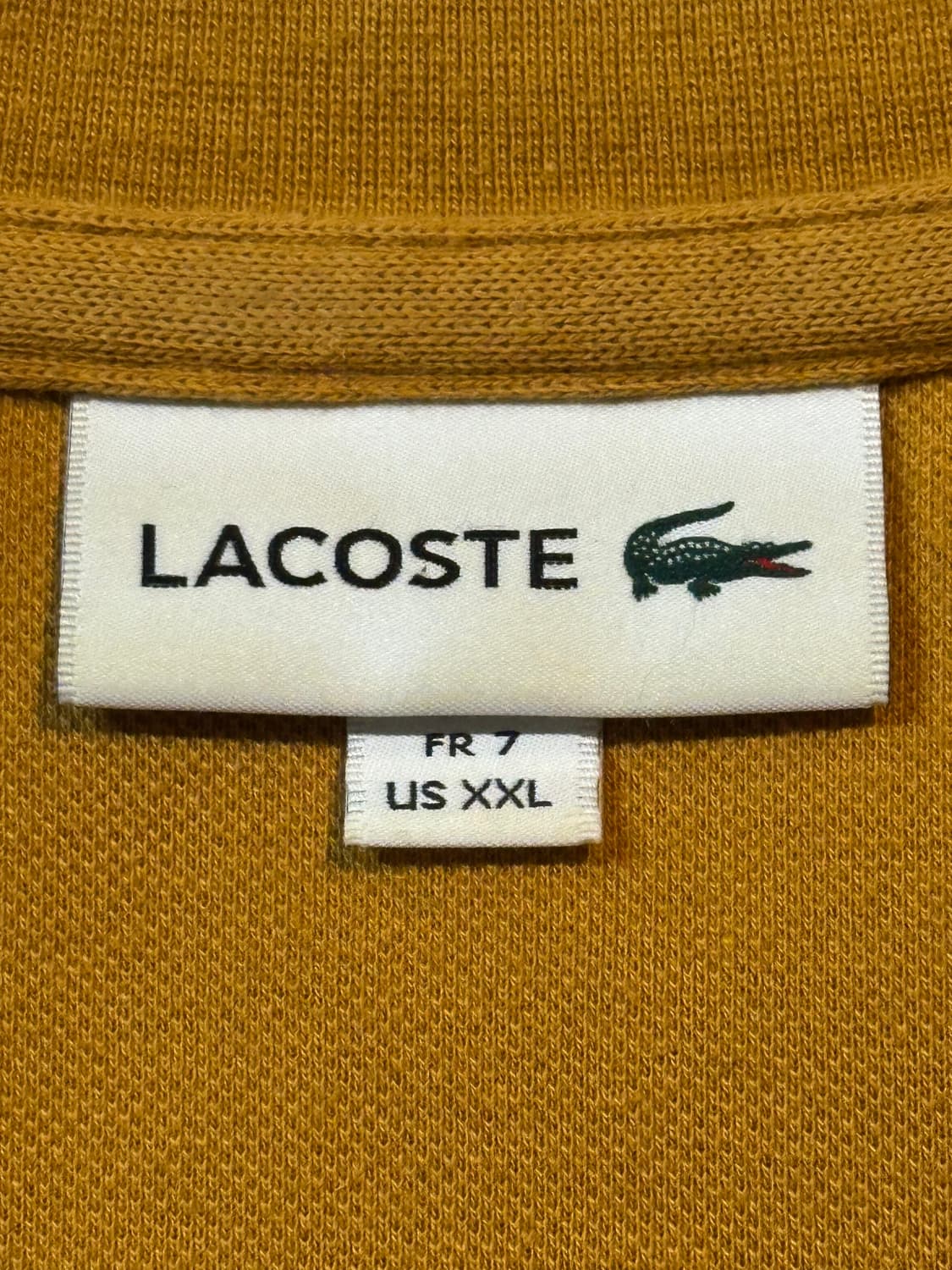 라코스테 LACOSTE 동일드방레 신형 베이직 맨투맨 머스타드 상품이미지6