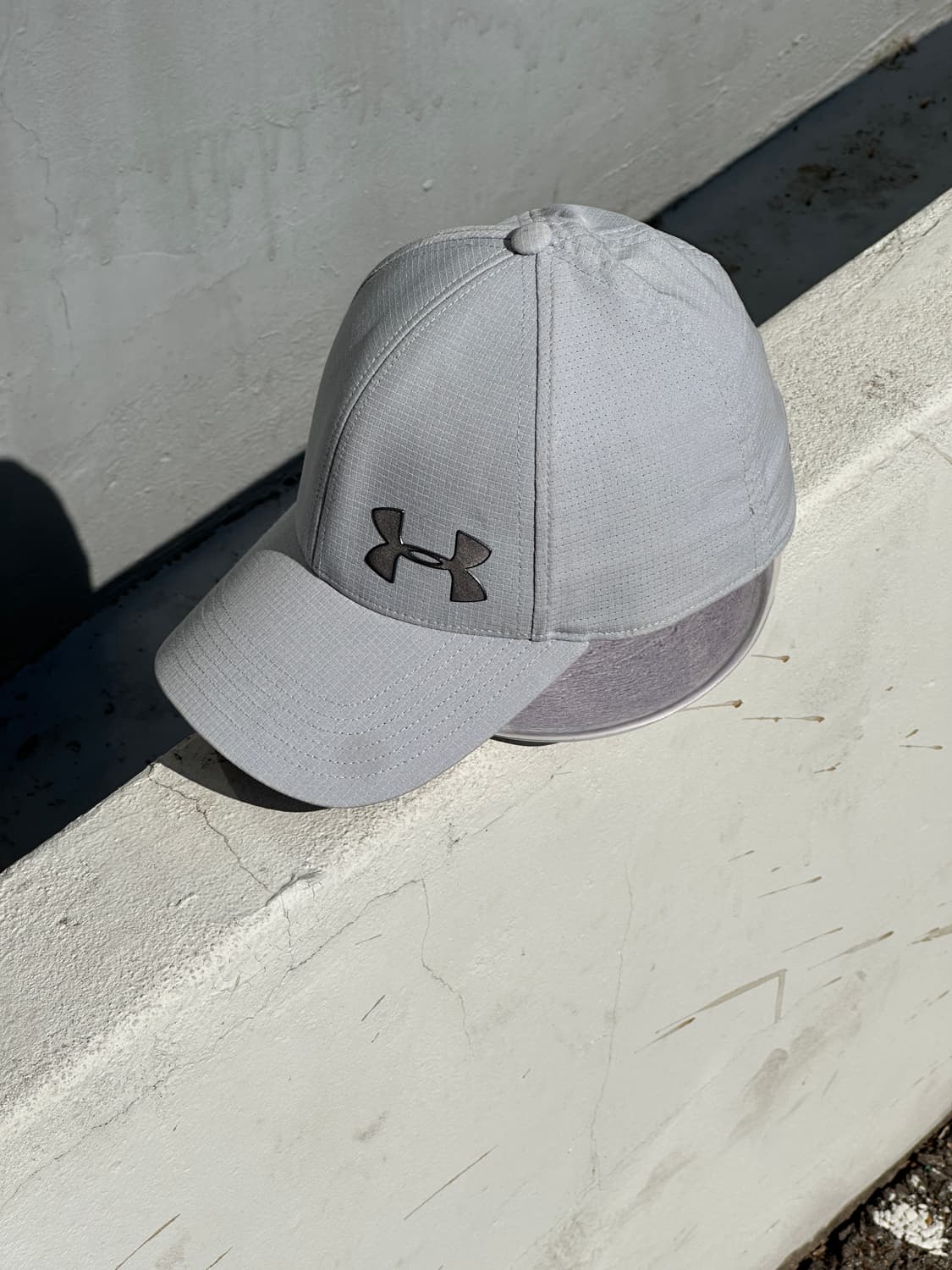 [M-L] 언더아머 로고 그레이 볼캡 모자 상품이미지2