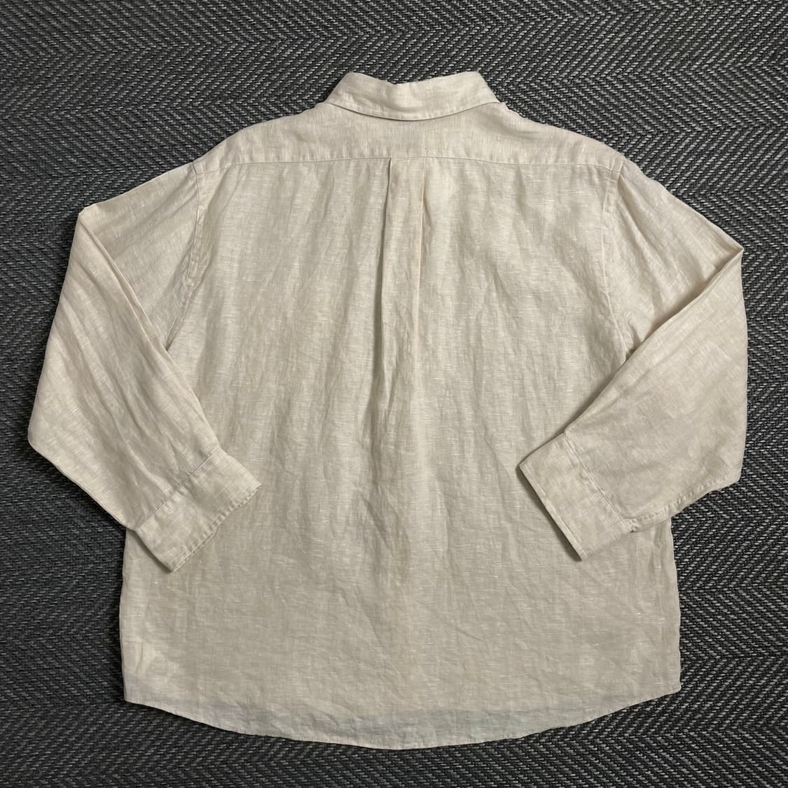 브룩스 브라더스 베이지 미니멀 린넨 셔츠o 4315 상품이미지4