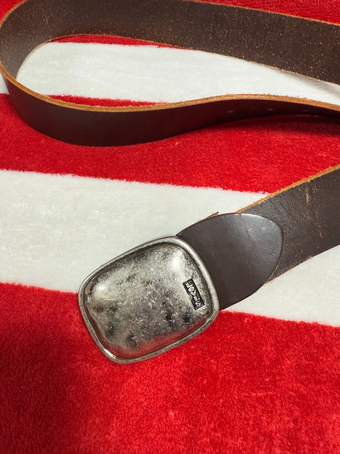 Levis 빈티지 레더벨트 levis leather belt 가죽벨트 상품이미지5