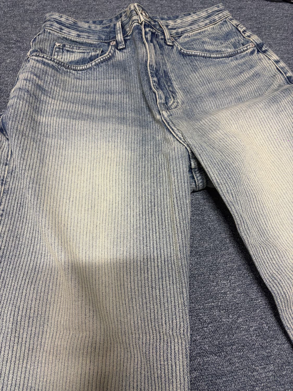 트루 와이드 데님 팬츠 - 라이트 웨일 인디고 상품이미지4