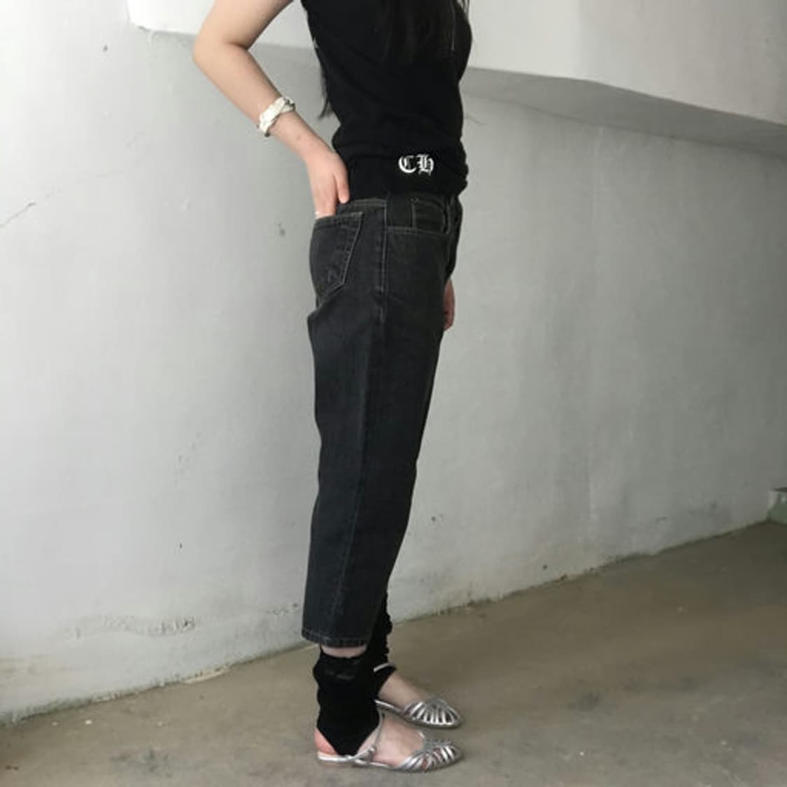 릭오웬스(Rick Owens) 다크 가먼트 워시드 크롭 데님 팬츠 상품이미지2