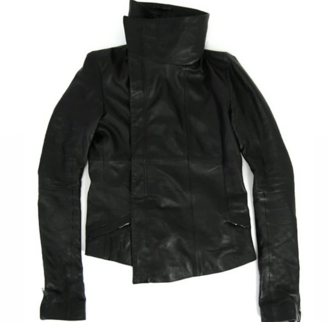 EKAM - 026 하이넥 레더 자켓 상품이미지9