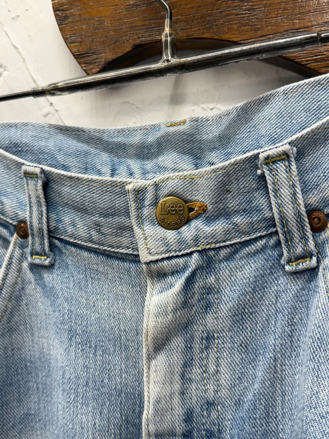 80s USA Lee Riders 200 Straight Denim Pa 상품이미지7