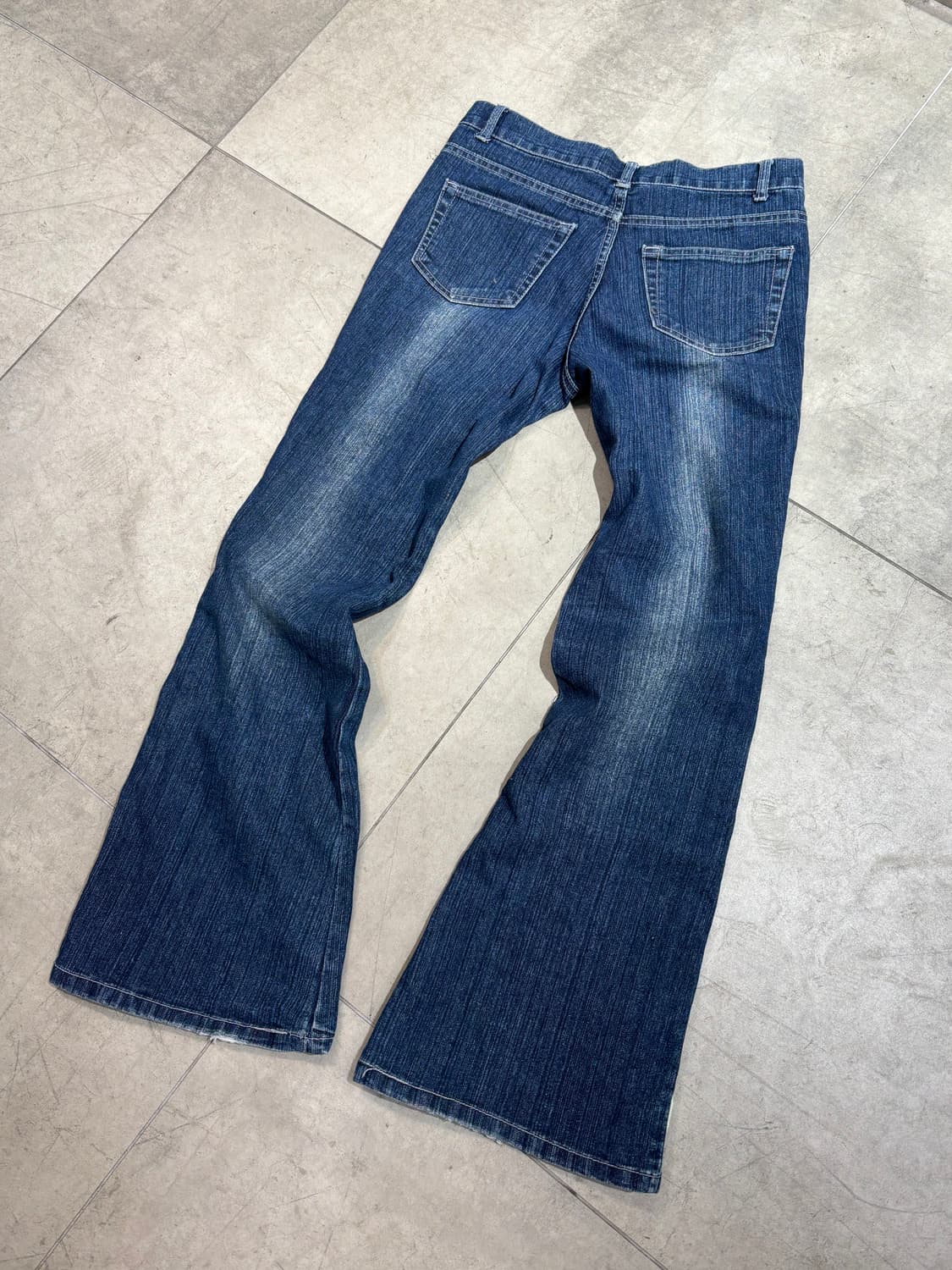 레이스 자수 부츠컷 데님 팬츠 상품이미지5