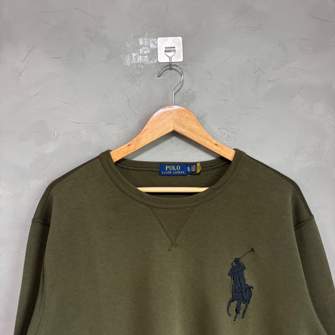 폴로 랄프로렌 빅포니 맨투맨 카키 상품이미지2