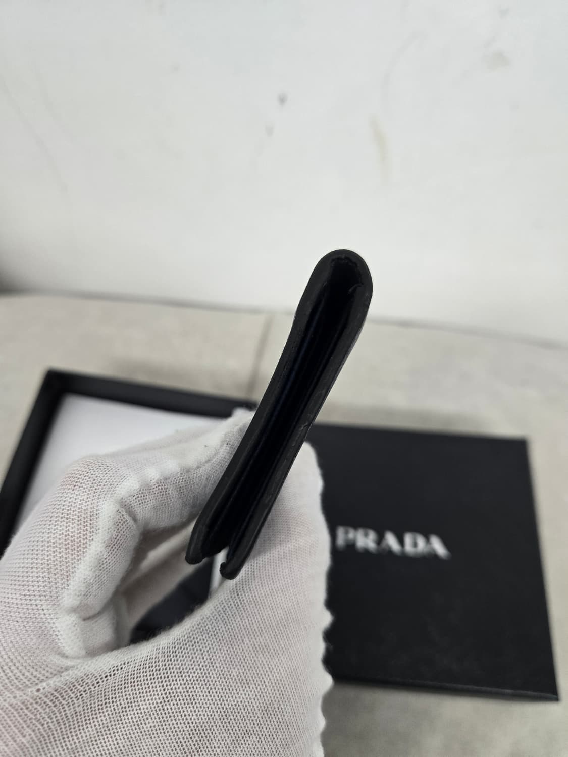[보증서 정품] 프라다 빅로고 카드지갑 상품이미지2