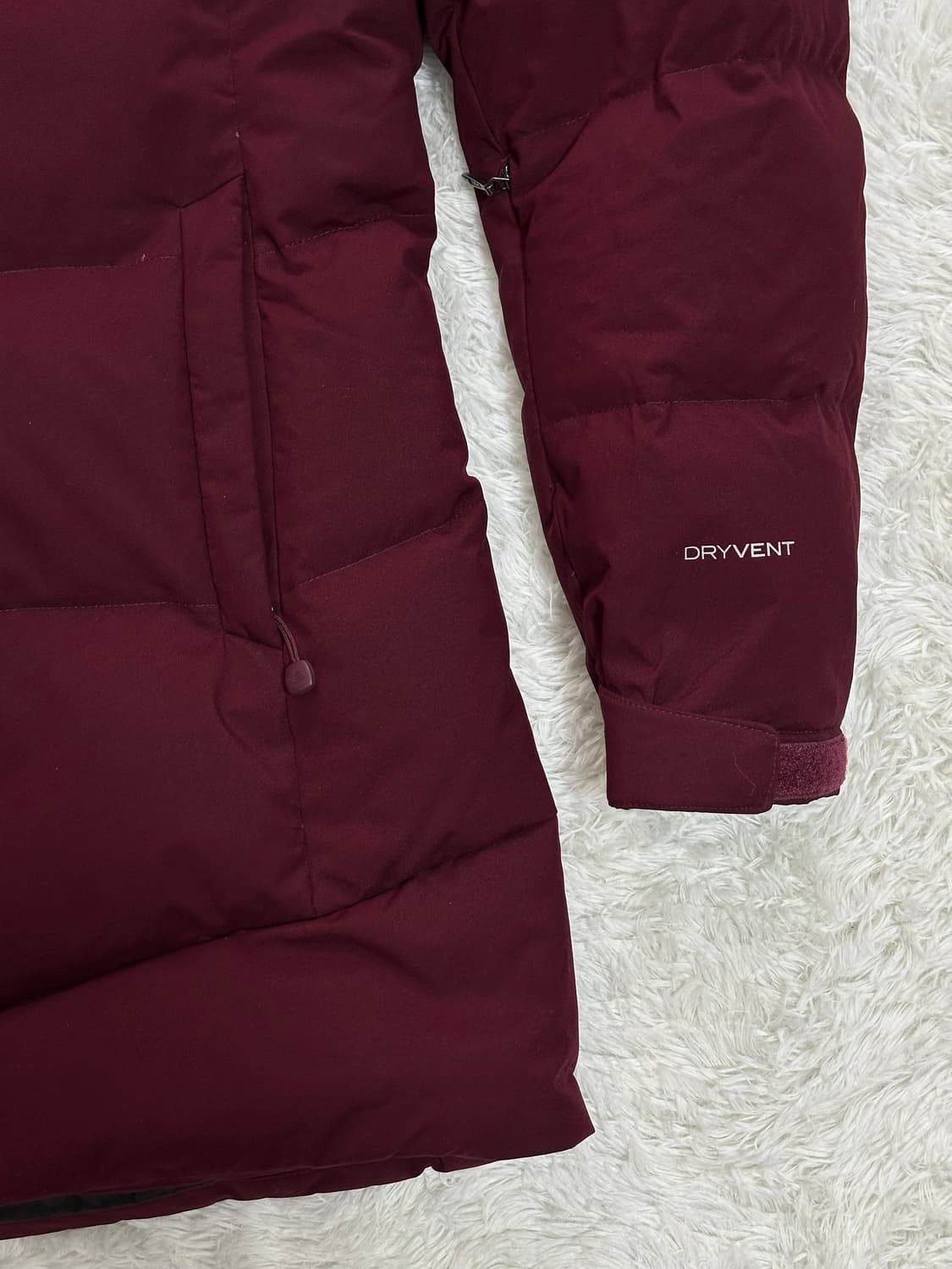 노스페이스 여성 패딩 M/90 버건디 상품이미지4