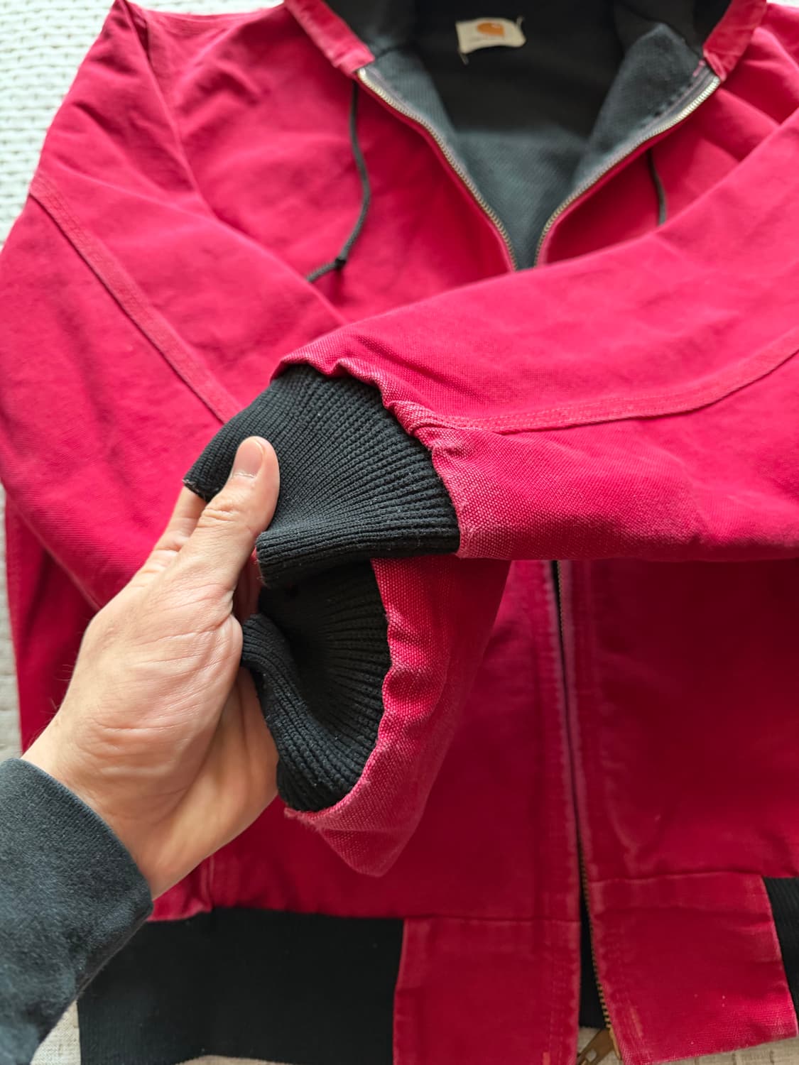 [L] 칼하트  덕 액티브 자켓 레드 상품이미지2