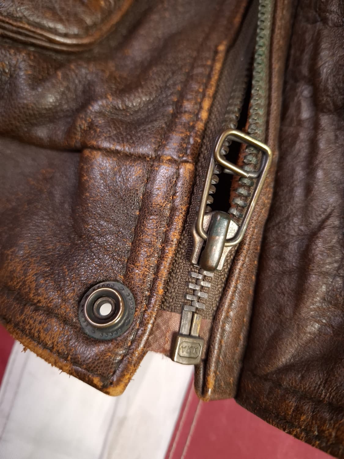 80's 오리지날 리바이스 리얼레더 항공자켓 상품이미지3