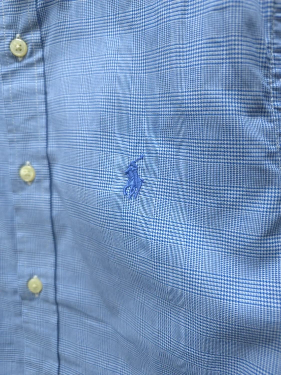 폴로 랄프로렌 여성 커스텀핏 블루 체크 셔츠(55) 상품이미지3