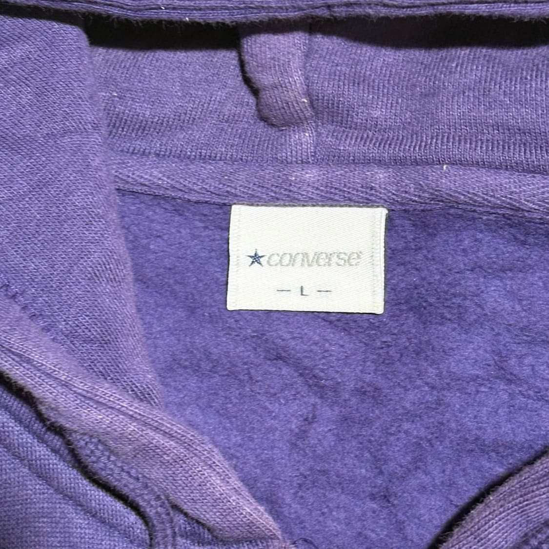 컨버스 빈티지 퍼플 후드집업 상품이미지5