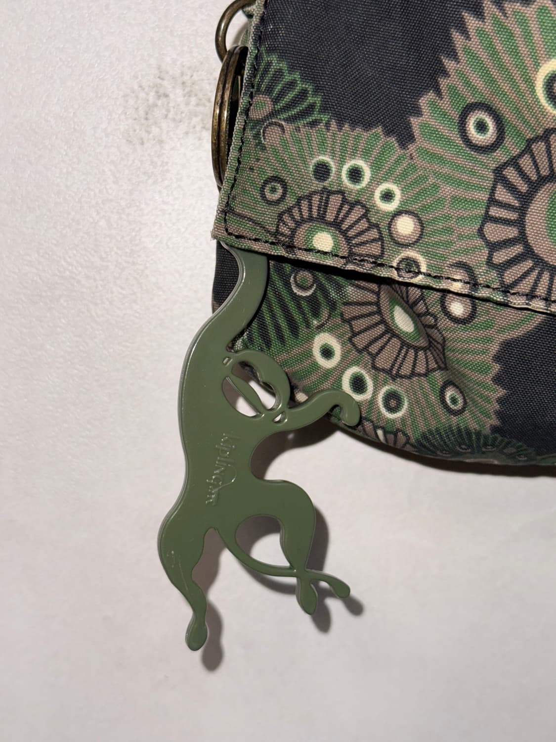 Kipling deep khaki geometric flower 숄더백 상품이미지4