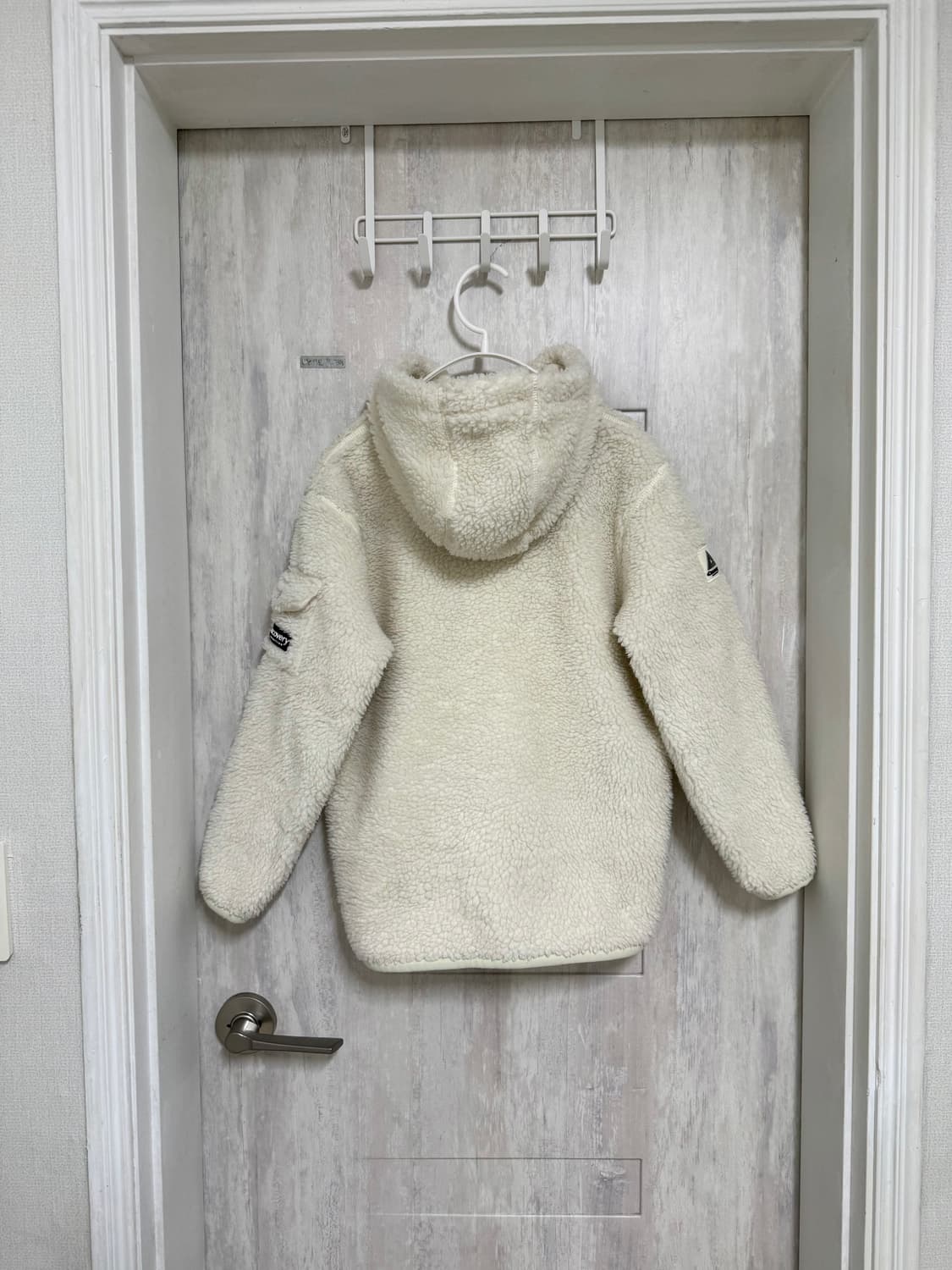 키즈 150 / 디스커버리 크림 뽀글이 후드집업 상품이미지7