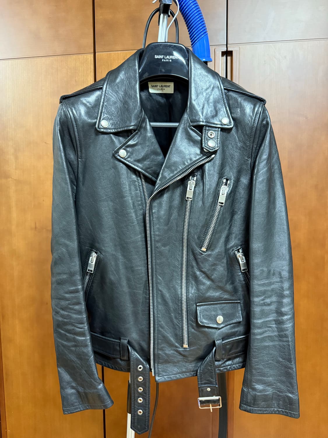 [48] 생로랑 L17 카프스킨 라이더자켓 상품이미지3