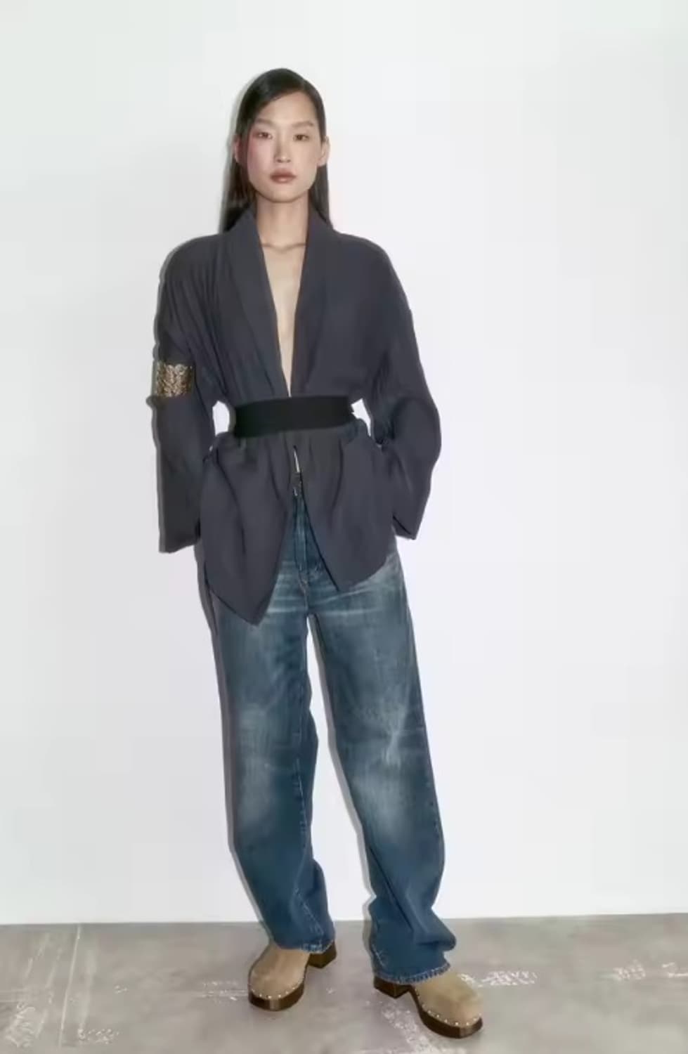 자라 리얼 스웨이드 클로그 245 상품이미지4