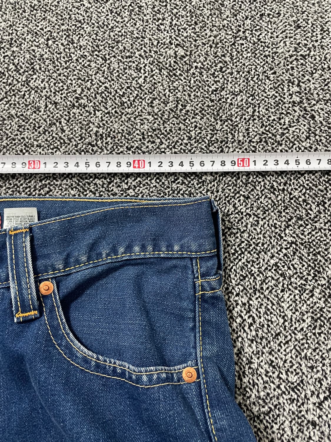 빈티지9. 리바이스 리얼 루즈 타입1 청바지 데님팬츠 중청 상품이미지6