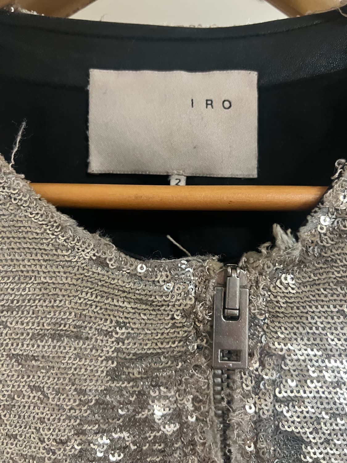 Iro 메탈릭 실버 자켓 슬림핏  상품이미지2