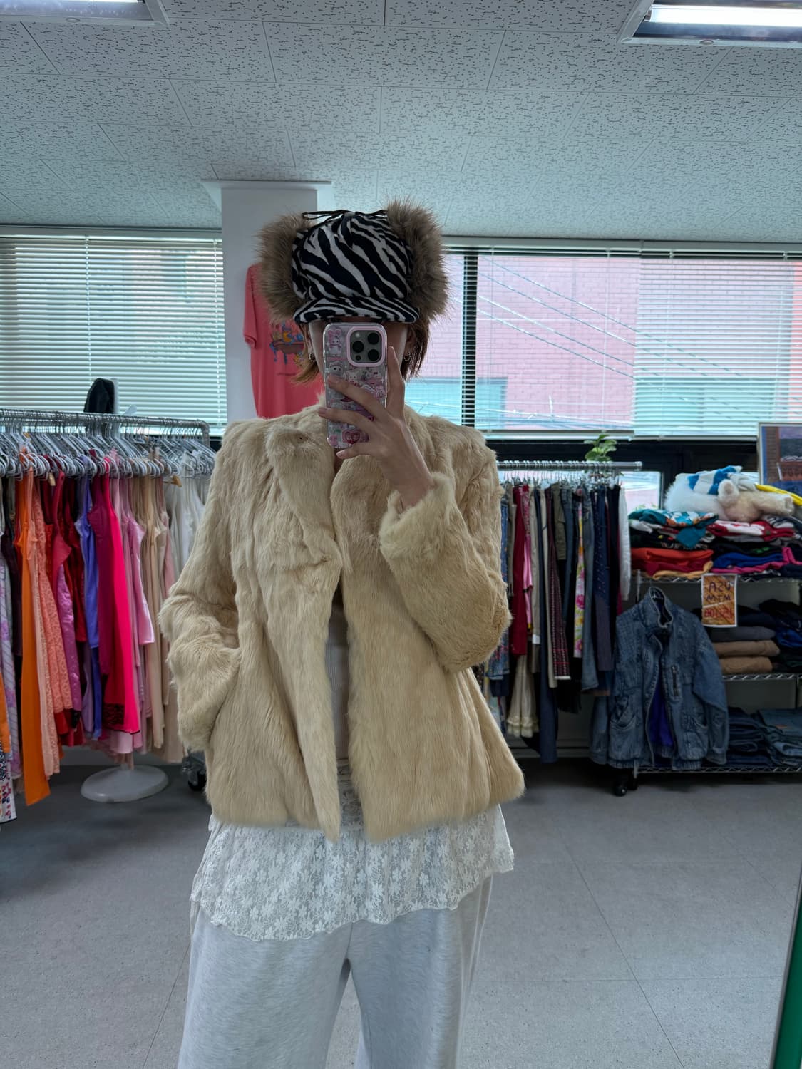 Rabbit fur jacket  상품이미지2
