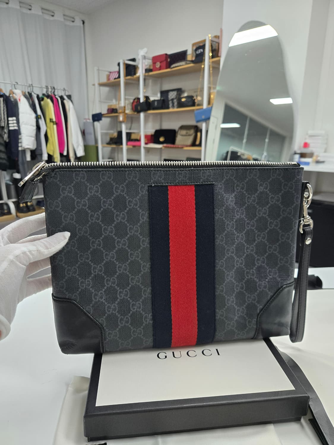 [50%할인] 구찌 웹삼선 클러치백 상품이미지2