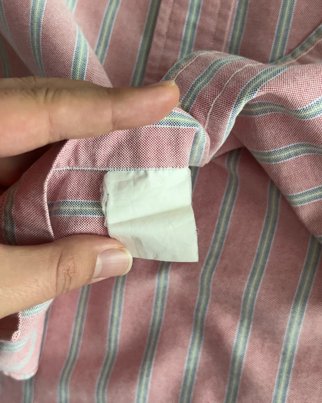 폴로 랄프로렌 핑크 스트라이프 옥스포드 셔츠 L 상품이미지4