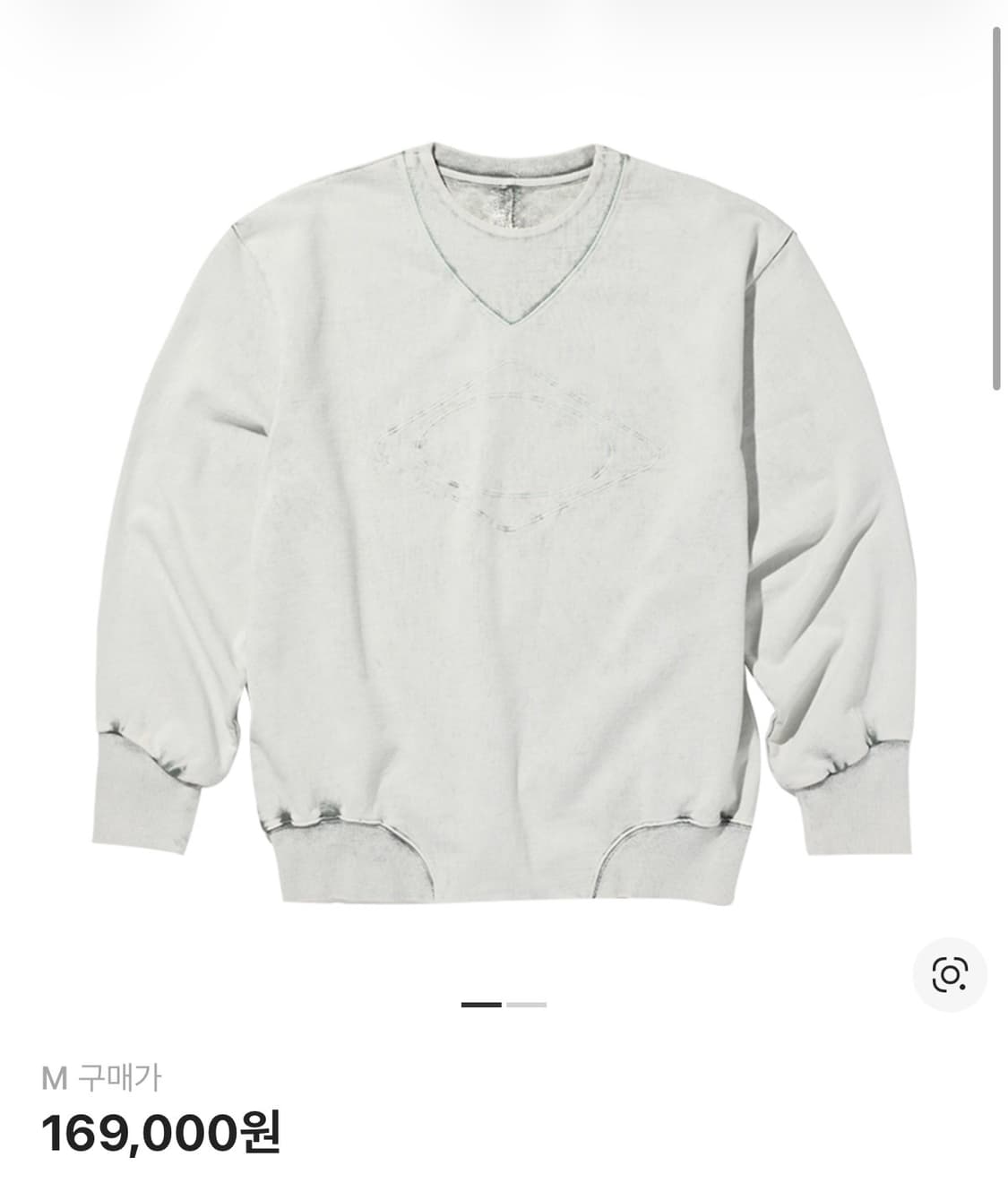 미스치프 가제트 크루넥 스웨트셔츠 블리치드 카키 m 상품이미지1