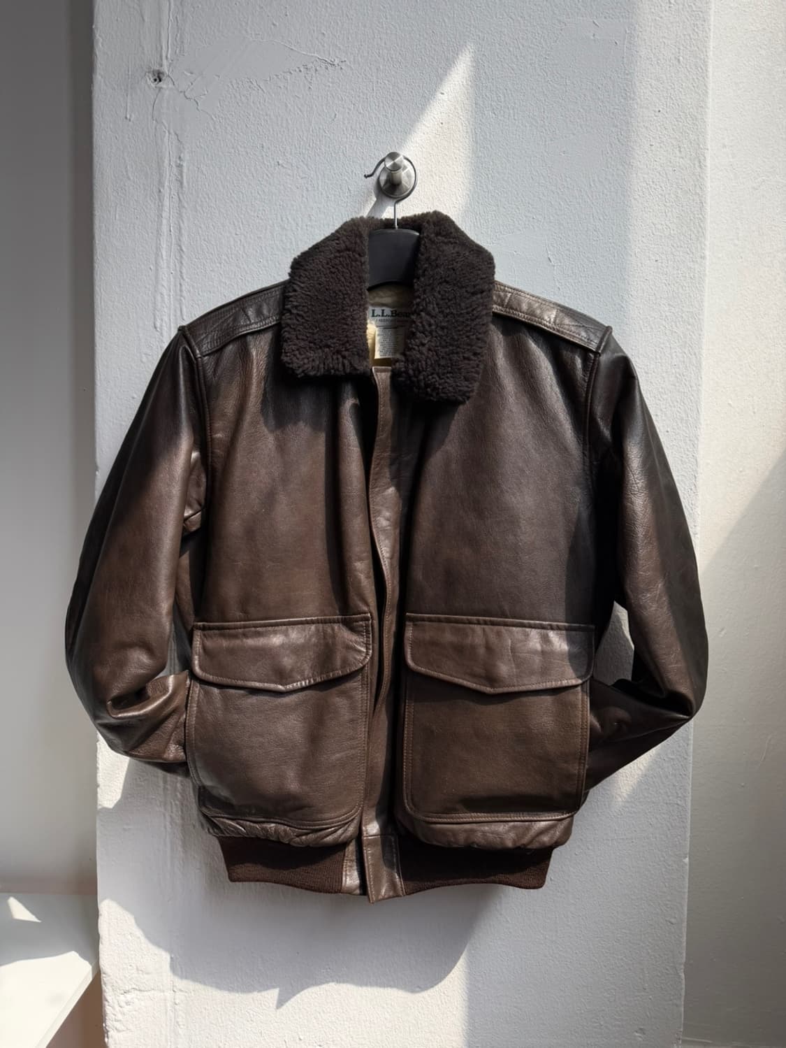 엘엘빈 G-1 플라이트 레더 봄버 자켓 상품이미지2