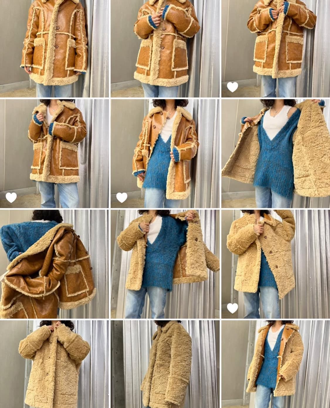 PERVERZE Re-PET Riversible 퍼버즈 무스탕 코트 상품이미지8