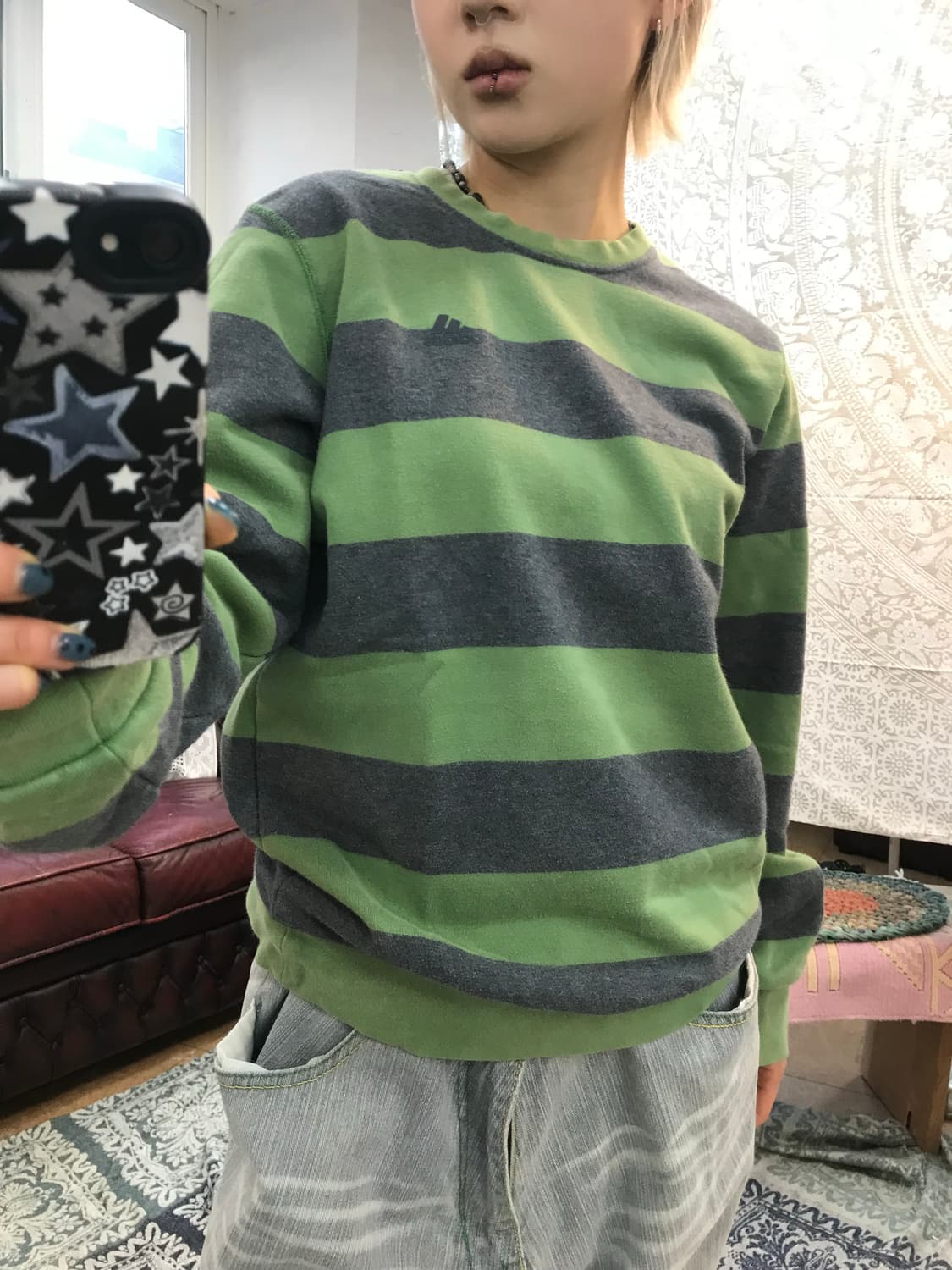 아디다스 스트라이프 맨투맨  상품이미지1