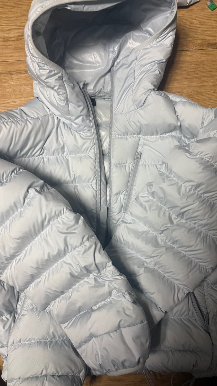 무신사 스탠다드 시티 레저 후드 라이트 다운 자켓 클라우디 블루 상품이미지1