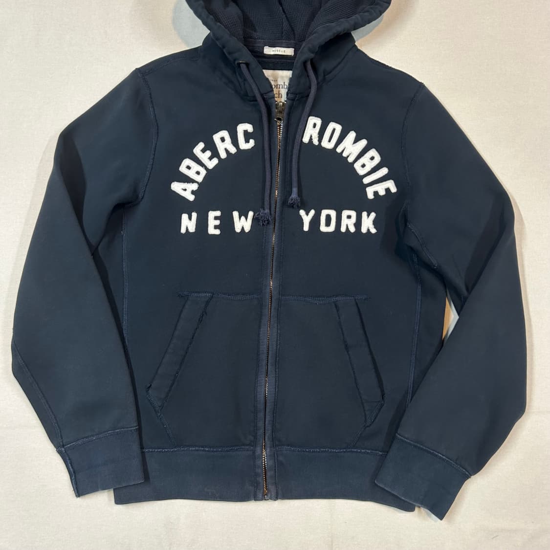 L) 아베크롬비 네이비 써멀 후드집업 상품이미지2