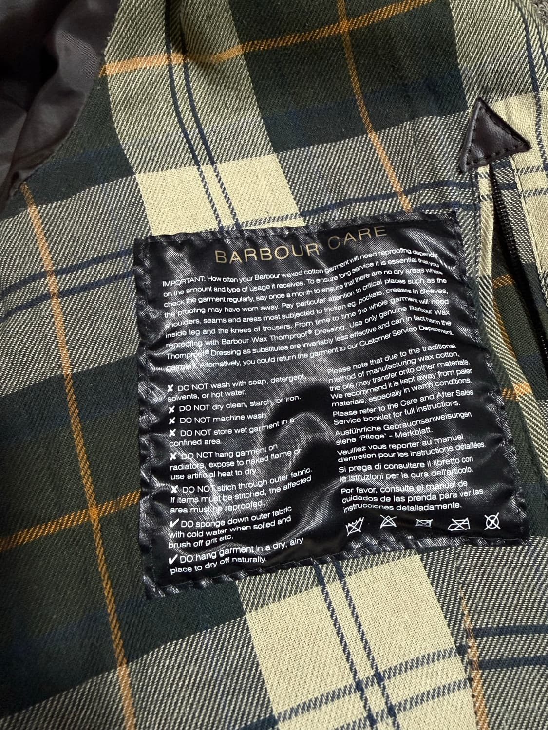 Barbour 바버 왁싱 자켓 상품이미지5