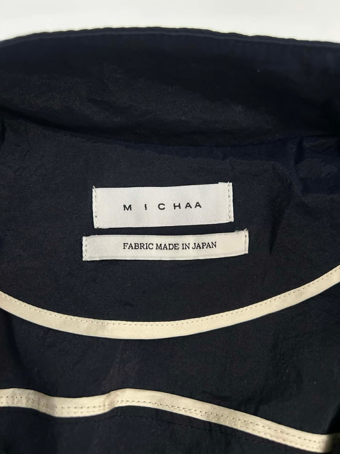 미샤 22년 신형 돌먼 반팔 크롭 블루종 집업 자켓 상품이미지4