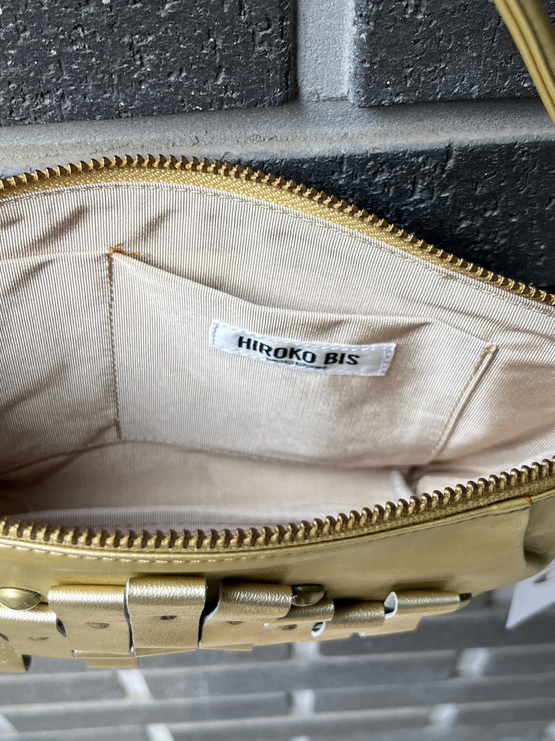 (Deadstock)Hiroko Bis 히로코비스 메탈릭 백 상품이미지10