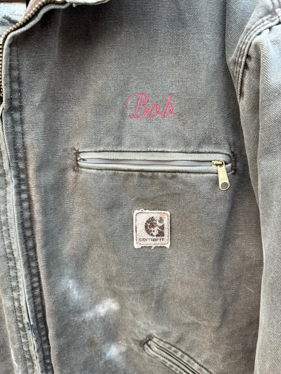 00s 칼하트 빈티지 j97 cht 하드페이딩 디트로이트 워크 자켓 L 상품이미지5